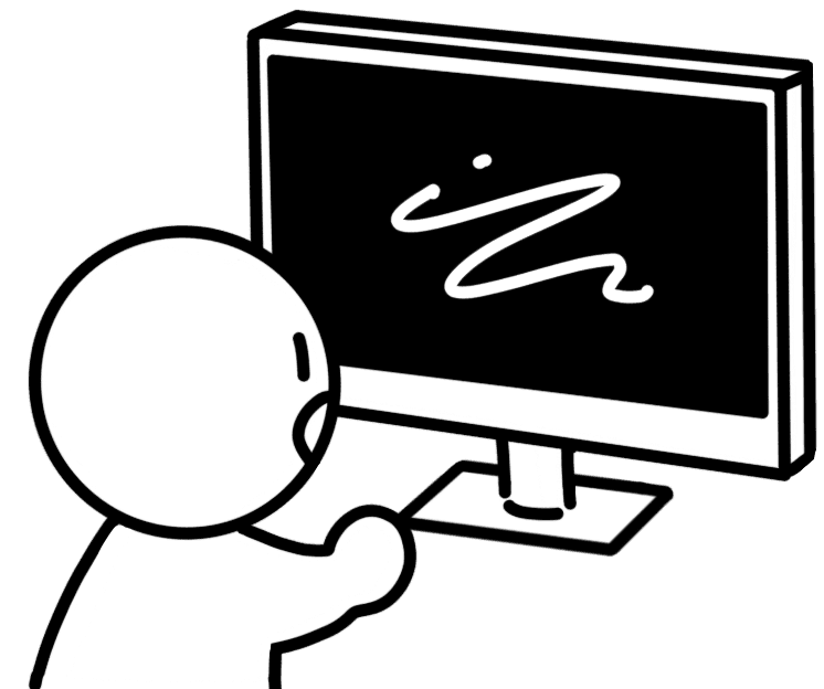 Drawing of orange tigers around a laptop