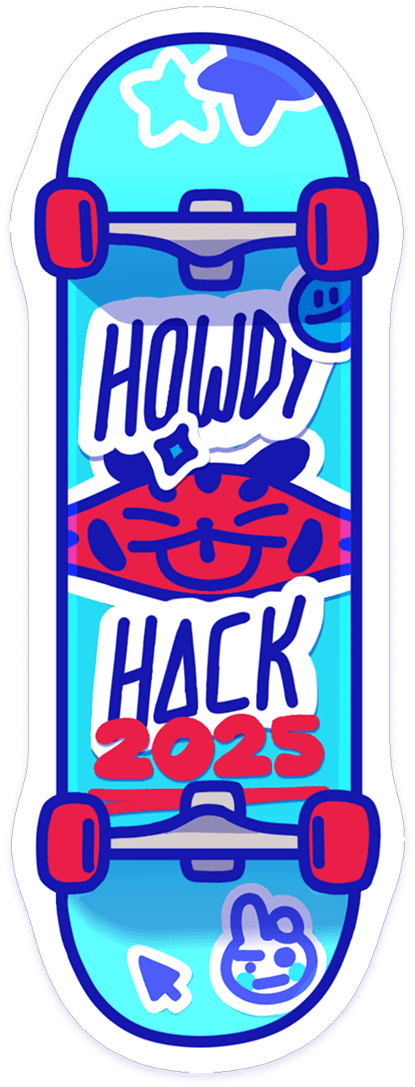 Sticker of a skateboard with a tiger sticking it's tongue out